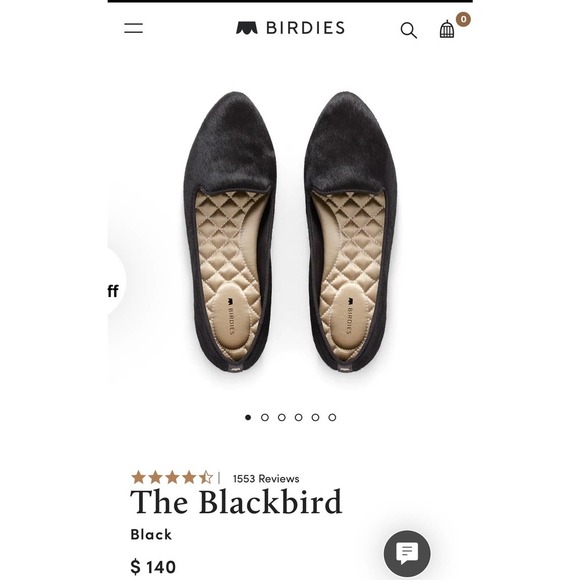 Birdies - The Blackbird - Black - Size 7 - Picture 1 of 5